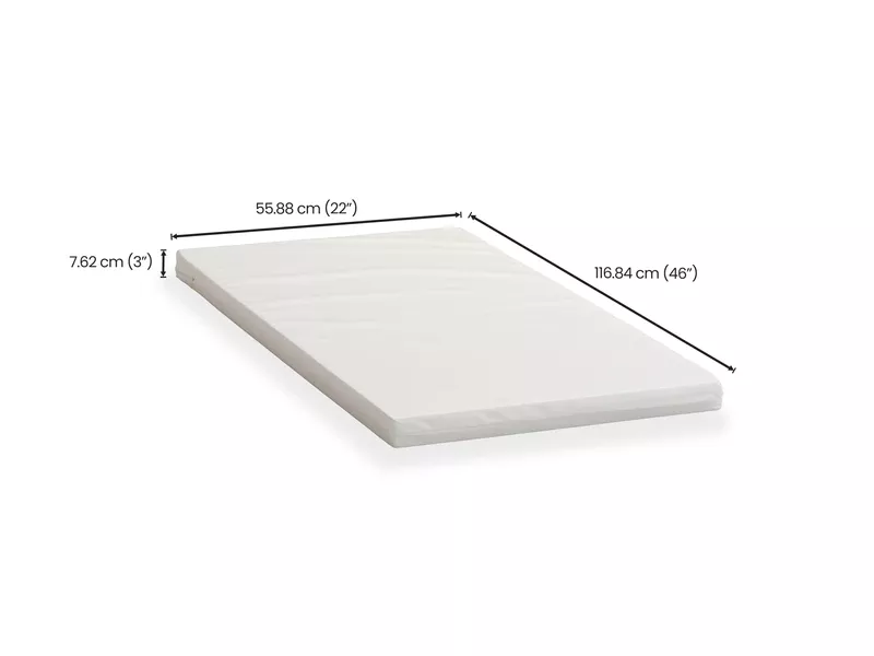 Baby Crib Foam Mattress (46 x 22 x 3 inches) 
